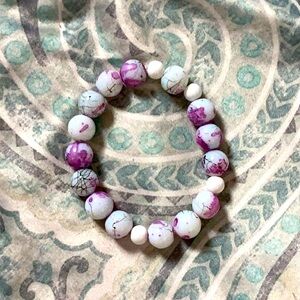 Purple stone bracelet